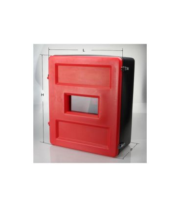 COFRE, ARMARIO, CAJÓN DE EXTINTOR DOBLE 6/9 KG CON VENTANA