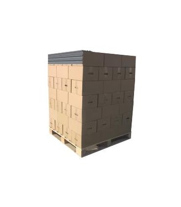 ÁNGULO CANTONERA DE PROTECCIÓN PALLET 2400x185x145  POLIETILENO NEGRO