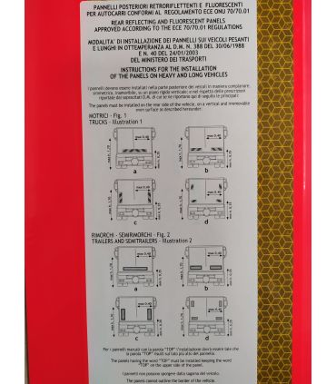 JUEGO 2 PLACAS TRASERAS VEHICULO LARGO 566 x 196 mm ALUMINIO PUERTAS