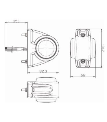 PILOTO LATERAL LED ROJO Y BLANCO