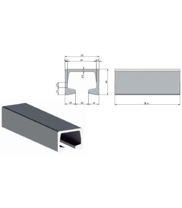 RAIL PARA GANCHO DE CARNICERO