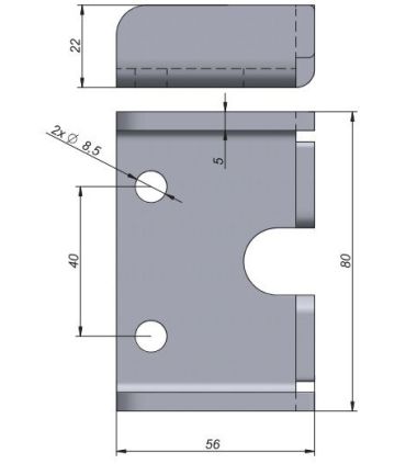 UÑA FIJA PARA CIERRE BOTELLERO