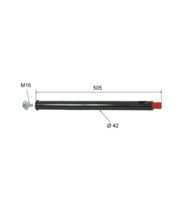 TUBO PARA ALETA RECTO DE FIJACIÓN RÁPIDA