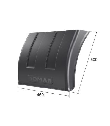 SEMIALETA CURVADA DE 460 X 500 mm. DOMAR