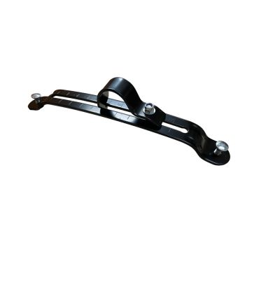 BRIDA, SOPORTE DE ALETA, SOPORTE GUARDABARROS NEGRO REGULABLE ACERO