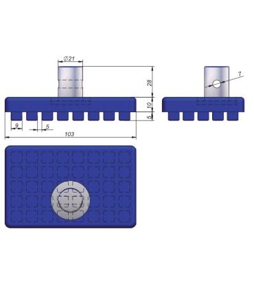 TOPE BARRA TELESCOPICA