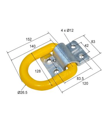 ANILLA DE ESTIBA ATORNILLABLE