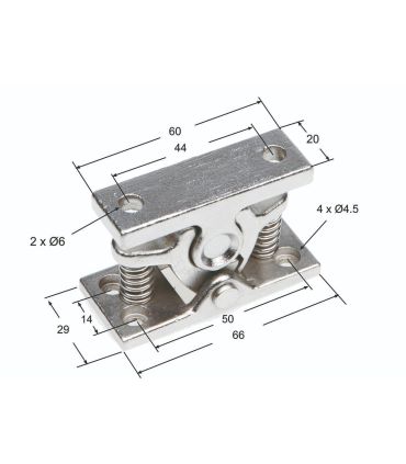 SUJETAPUERTAS DE MUELLE COMPLETO