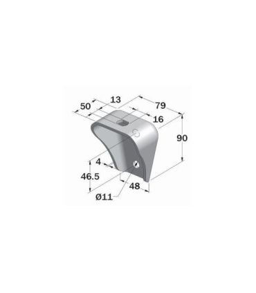 SOPORTE DE CHASIS DE ACERO BRUTO