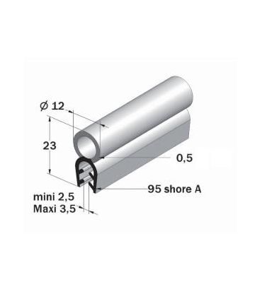 ACCESORIO DE EPDM PARA PERFIL