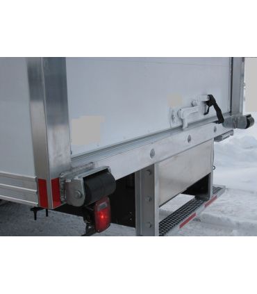 TOPE METÁLICO CON 2 RODILLOS DE CAUCHO CON SOPORTE DE ACERO