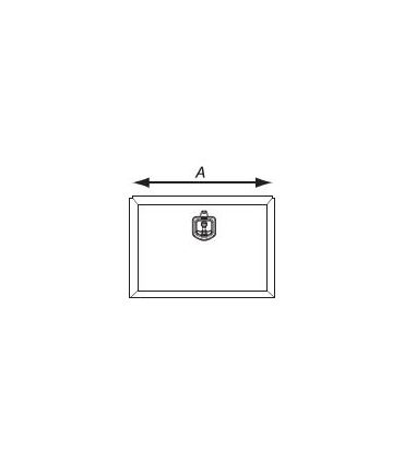 CAJÓN LISO MATE ACERO INOXIDABLE 1 CIERRE DE PLÁSTICO 600x400x500 BAWE