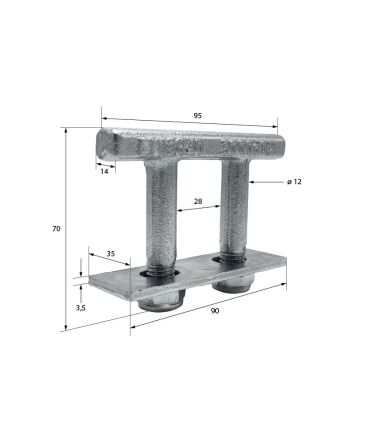 ANILLA TENSORA DE BANDA RECTA