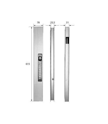 CIERRE LATERAL DE ALUMINIO DERECHO