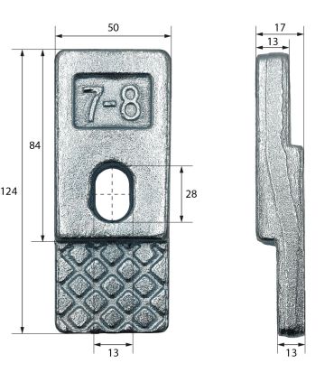 SOPORTE DE CHASIS, BRIDA DE FIJACIÓN PARA CHASIS