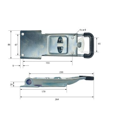 FALLEBA COMPLETA PARA TUBO DE 20 mm.