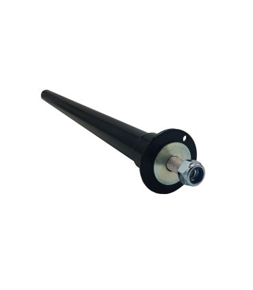 TUBO PARA ALETA NEGRO BASE REDONDA RECTO 665 mm