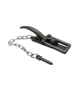 CIERRE CON SEGURO MEDIANO ACERO BRUTO