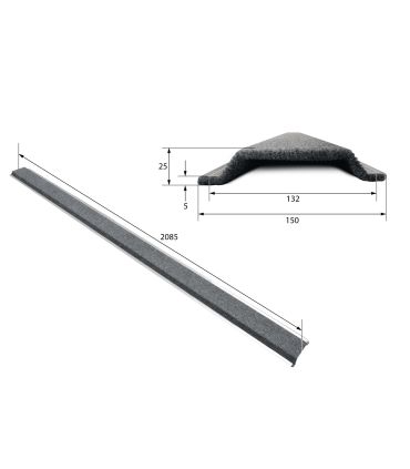 PERFIL DE ALUMINIO CAPITONADO