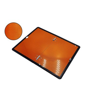 PANEL A.D.R. NEUTRO V11 CON NIDO DE ABEJA NARANJA PLEGADO VERTICAL