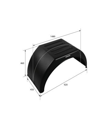 ✔  ALETA GUARDABARRO BASE PLANA 450x1480x920 DOMAR ✔ | PiezaCamión