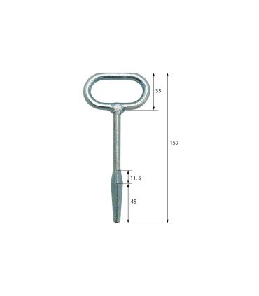 LLAVE CUADRADA PARA CERROJO