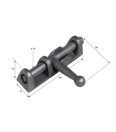 CERROJO MANGO EN CRUZ GRANDE