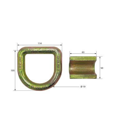 ANILLA DE ESTIBA PEQUEÑA 7 TONELADAS