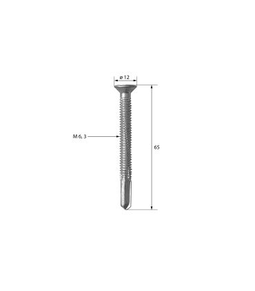TORNILLO ALUMINIO PARA TABLERO MADERA
