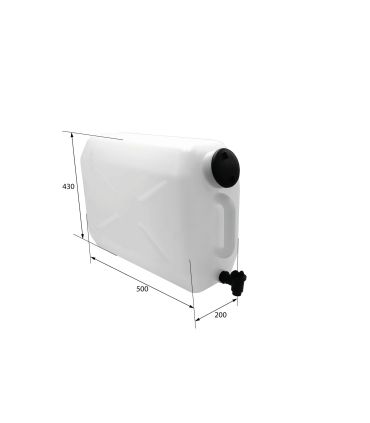 DEPÓSITO, BIDÓN DE AGUA 25 l. BLANCO