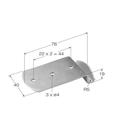 UÑA DE CIERRE ESTAMPADO PEQUEÑO SIN CERRADURA
