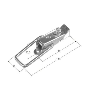 CIERRE ESTAMPADO DE HORQUILLA LARGA PARA CANDADO