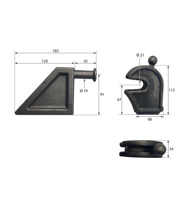 CIERRE TRASERO BASCULANTE SUPERIOR PEQUEÑO
