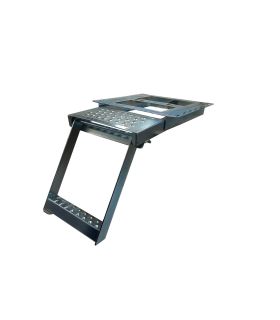 ESCALERA ESCAMOTEABLE DE 1 PELDAÑO CON PLATAFORMA SUPERIOR