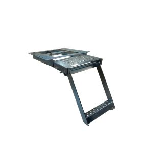 ESCALERA ESCAMOTEABLE DE 1 PELDAÑO CON PLATAFORMA SUPERIOR