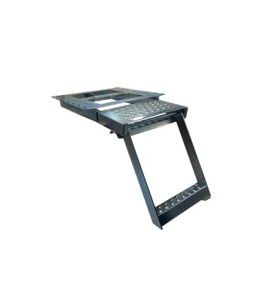 ESCALERA ESCAMOTEABLE DE 1 PELDAÑO CON PLATAFORMA SUPERIOR