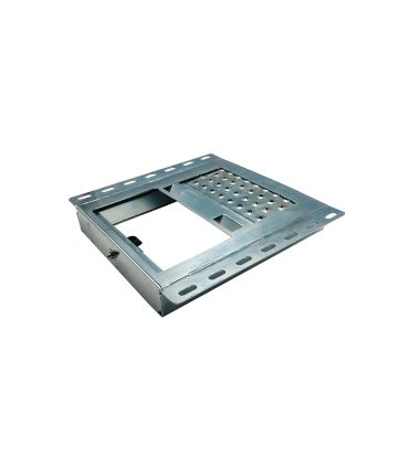 ESCALERA ESCAMOTEABLE DE 1 PELDAÑO CON PLATAFORMA SUPERIOR