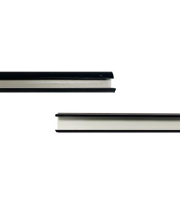 PVC BI-DUREZA PARA PANEL DE 20 mm. GRIS/NEGRO