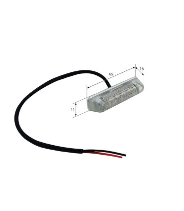 LUZ DE GÁLIBO LED MINI BLANCO 24 V.
