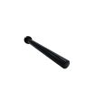 TUBO PARA ALETA NEGRO BASE REDONDA RECTO 535 mm