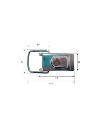 CIERRE ESTAMPADO PEQUEÑO CON CERRADURA