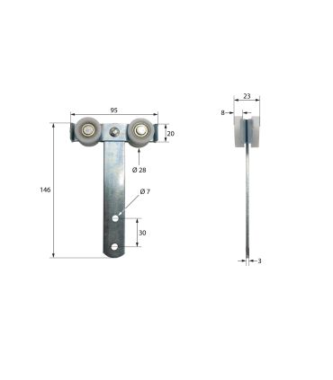 RODAMIENTO DOBLE PLETINA LARGA ALTA CALIDAD