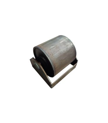 RODILLO VOLQUETE CONTENEDOR ESCOMBRO COMPACTADORA BASE ACERO BRUTO