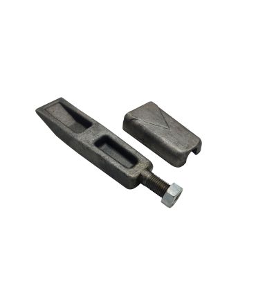 CUÑA FORJADA CON TORNILLO PARA PILAR DE 80x30