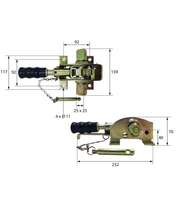 TENSOR DE LONA CON SEGURIDAD