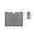 SOPORTE PARA PLACAS INTERCAMBIABLE DE 135 mm - 400 x 300 mm ACERO INOXIDABLE