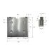 SOPORTE PARA PLACA INTERCAMBIABLE 300 x 300 mm. ACERO GALVANIZADO