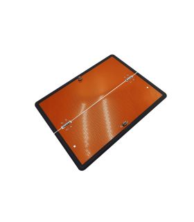 PANEL A.D.R. NEUTRO V11 CON NIDO DE ABEJA NARANJA PLEGADO HORIZONTAL