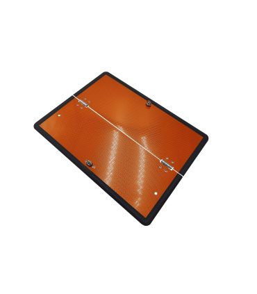 PANEL A.D.R. NEUTRO V11 CON NIDO DE ABEJA NARANJA PLEGADO HORIZONTAL