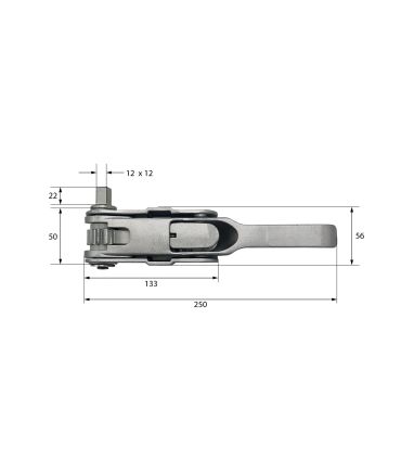 TENSOR DE LONA TRASERO DERECHO GALVANIZADO